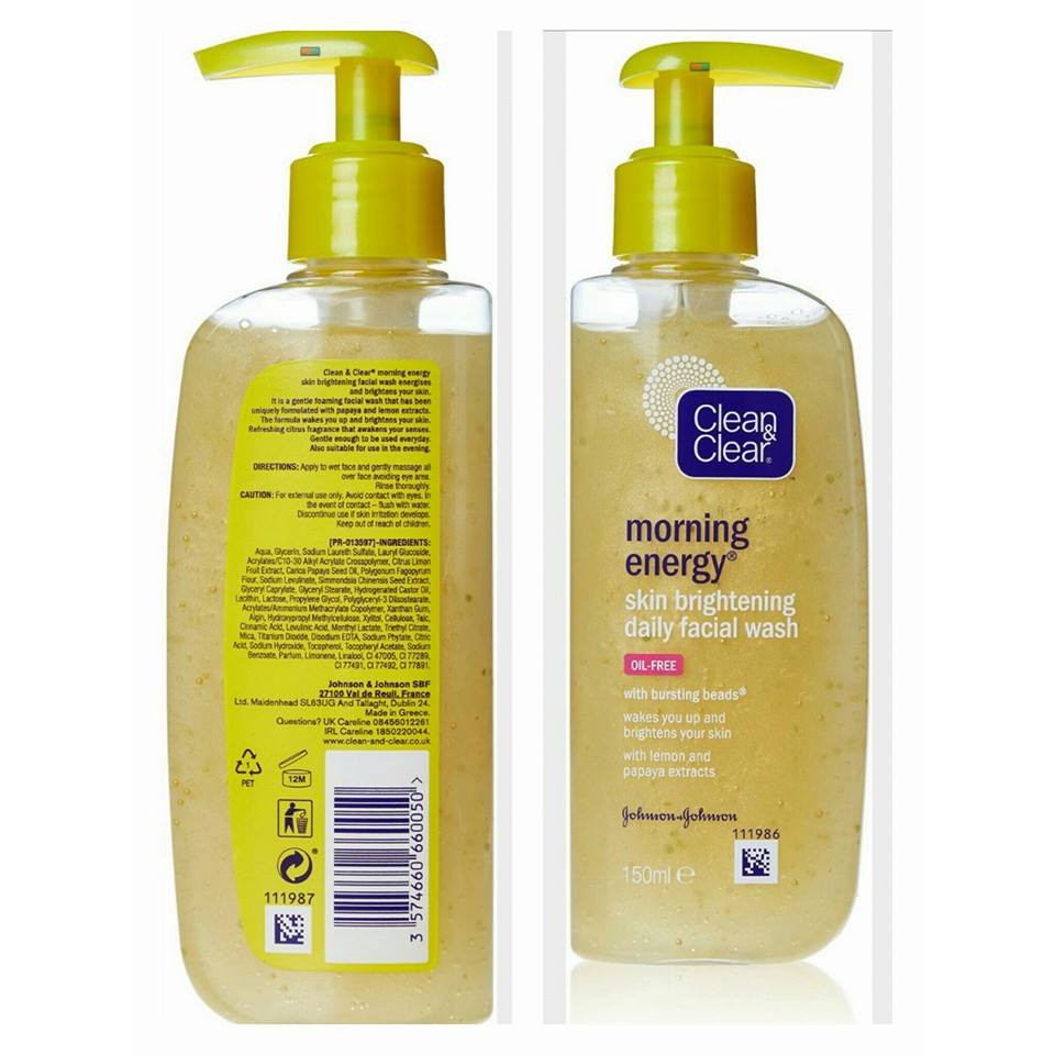 Sữa rửa mặt Clean & Clear Morning Burst