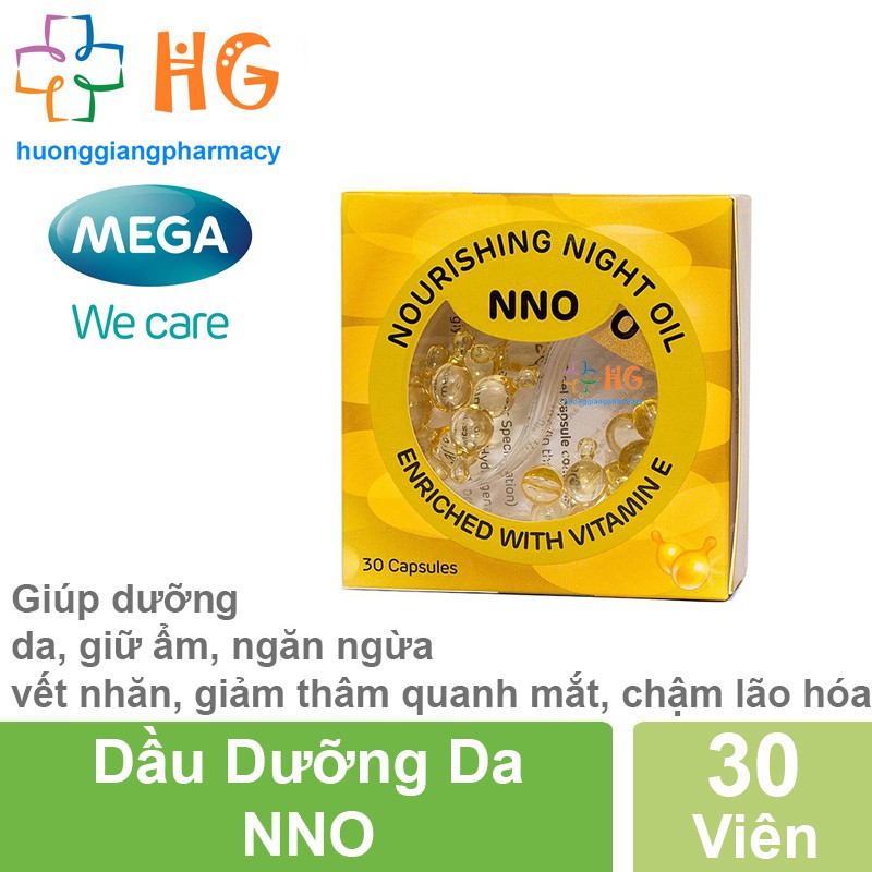 Viên khóa ẩm NNO cung cấp Vitamin E và dầu Jojoba (Hộp 30 Viên)