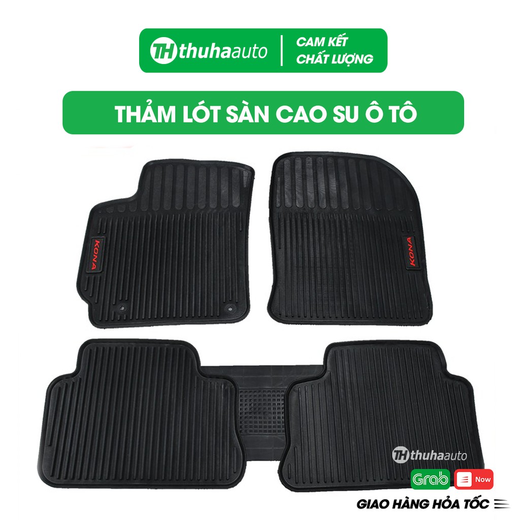 Thảm lót sàn cao su đúc nguyên khối theo xe KONA HUYNDAI 2017-2020