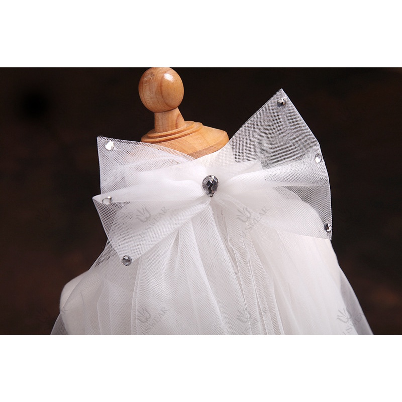 Voan Cài Tóc Cô Dâu Nơ 2 Lớp Có Lược Cài 75K Số 4