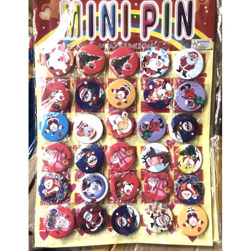 Huy hiệu hình noel 4,5cm