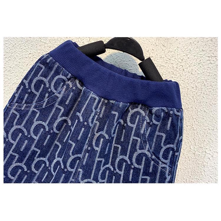 Bộ quần áo denim 2 món thời trang mùa thu cho bé trai