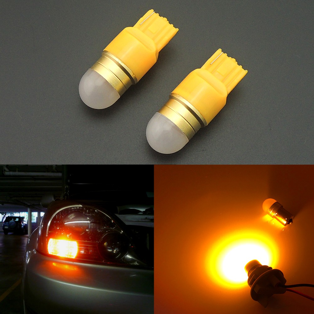 2 Chiếc Hổ Phách Vàng 7440 7440A 992 W21W 7440LL T20 Xe Bán Tải Xe Máy Bật Đèn Tín Hiệu Bóng Đèn LED