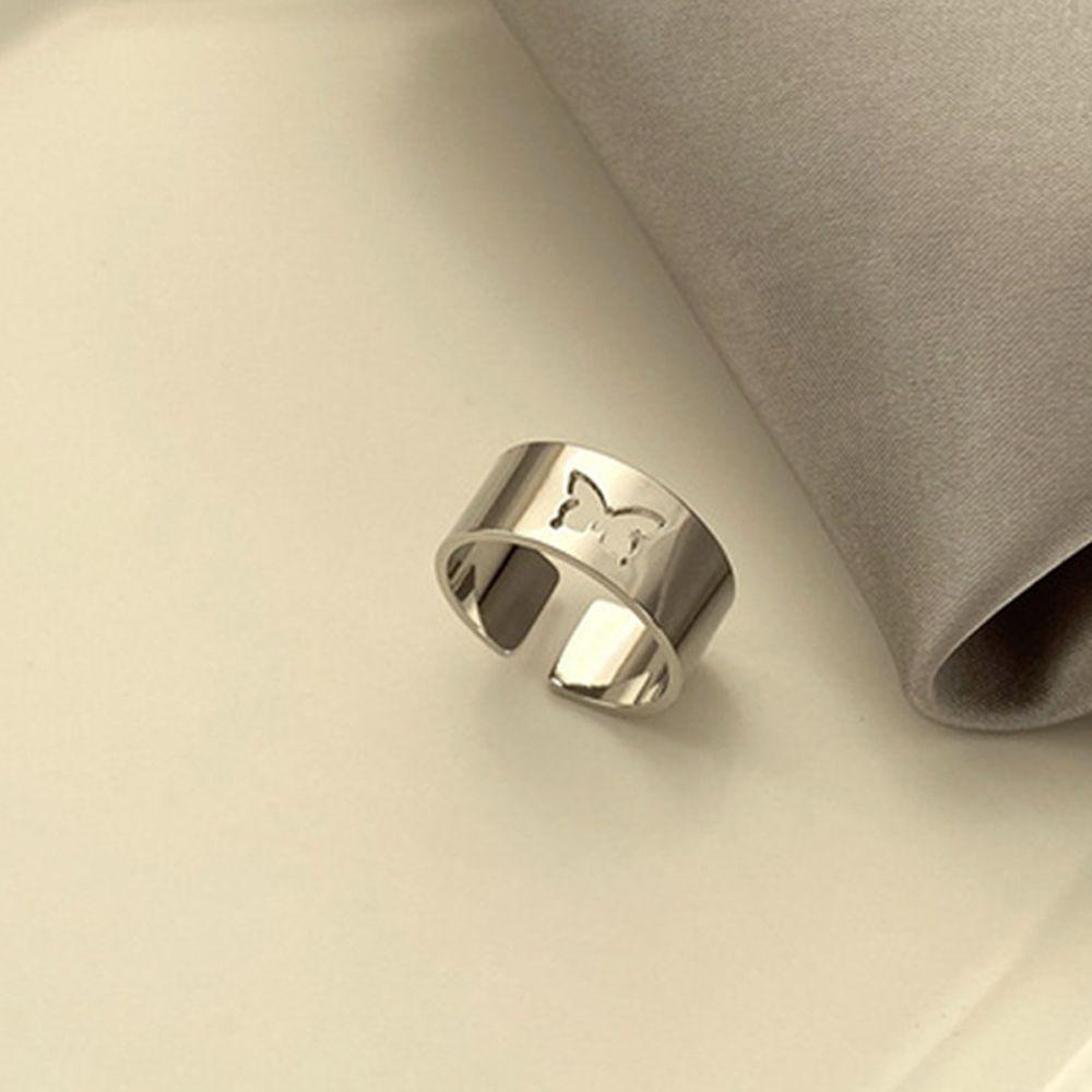 JARRED Bộ Nhẫn Hình Học / Bướm Bản Rộng Tùy Chỉnh Thời Trang Cho Nữ