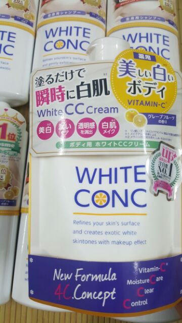 White conc sữa tắm trắng 360ml