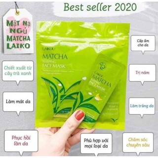 nạ ngủ trà xanh matcha và hoa anh đào túi nhỏ