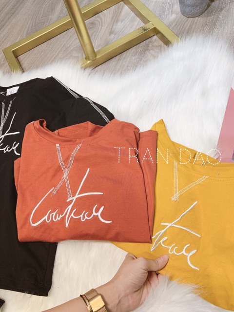[GIÁ HUỶ DIỆT] Set bộ thêu chữ croptop (kèm ảnh thật)