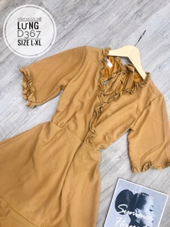 Bigsize Đầm nude hở lưng D367