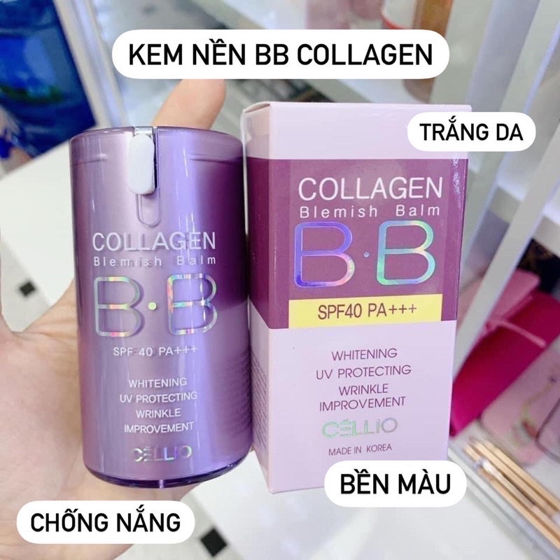Kem Nền BB Collagen Celio Nâng Tôn Chống Nắng