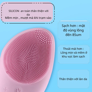 Máy rửa mặt giúp da sạch sâu massage nhiều chế độ rung SONIC CLEANSER freeship tận nơi