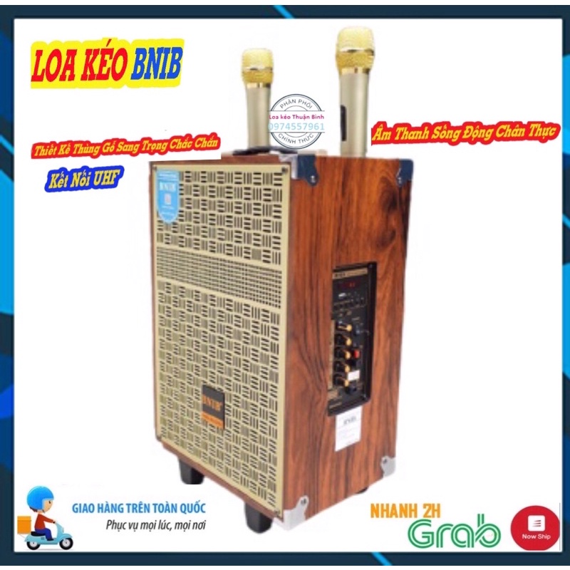 Loa kéo karaoke bluetooth BNIB M10A mini Loa kẹo kéo di động thùng gỗ tiện lợi .