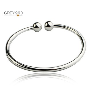 Women's Silver Plated Open Hand Bangle Bracelet