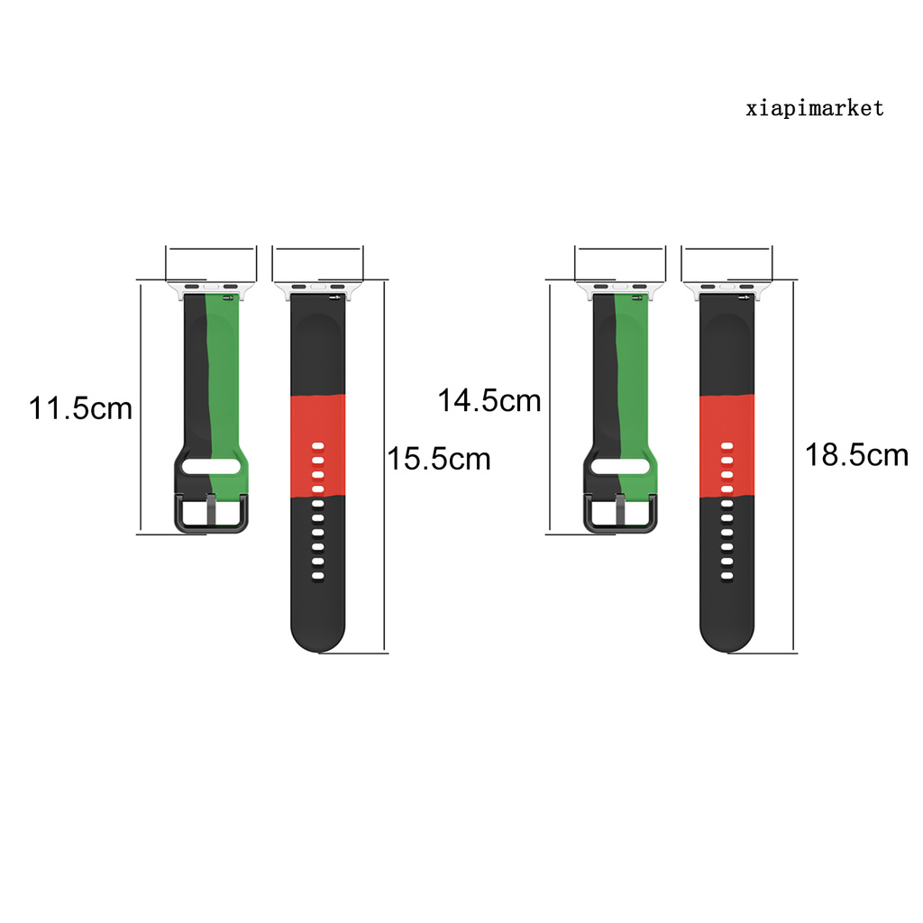 Dây Đeo Thay Thế Chất Liệu Silicon Thiết Kế Sọc Gân Thời Trang Cho Apple Watch 1 / 2 / 3 / 4 / 5 / 6