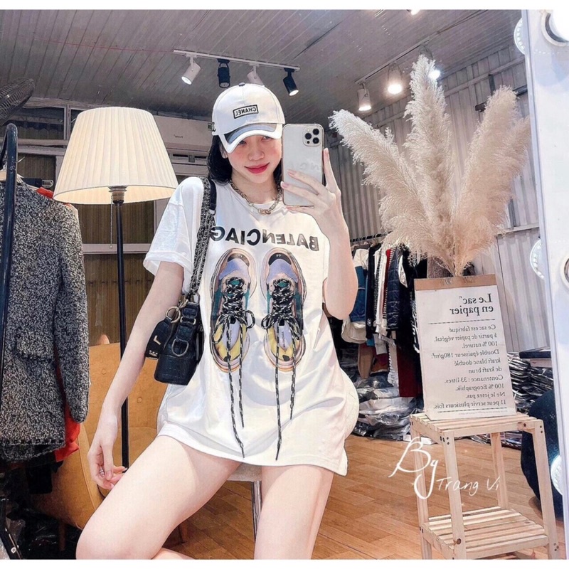 Áo loang gu.cc.i &amp; gi.ven.ci chất Cotton Form Rộng Unisex Đẹp