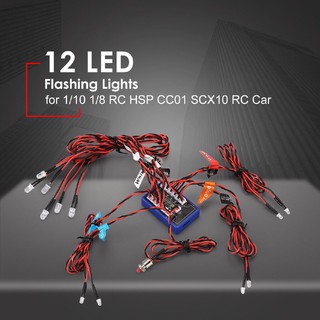 Mạch đèn 12 bóng cho xe RC 1/10 , 1/8