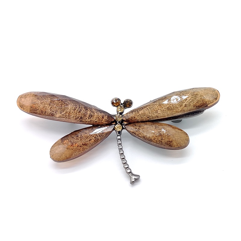 Trâm Cài Áo Hình Chuồn Chuồn Đính Pha Lê Sang Trọng