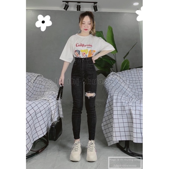 Quần jean ôm lưng siêu cao co giãn tốt, hình thật kèm video