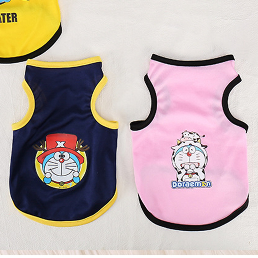 Áo Cổ Tròn In Họa Tiết Hoạt Hình Cho Thú Cưng