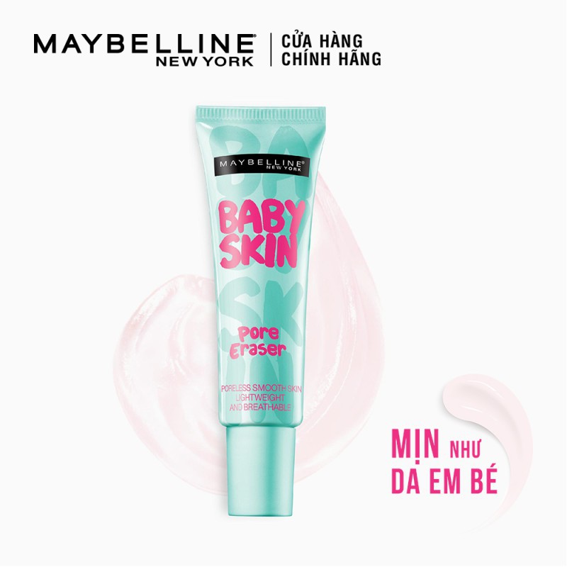 Kem lót mịn da che khuyết điểm Maybelline New York Baby Skin Pore Eraser Primer 22ml - Mỹ Chính Hãng