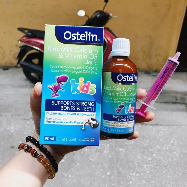Bổ sung Canxi cho bé Ostelin Kids Milk Calcium &amp; Vitamin D3 Liquid 90ml