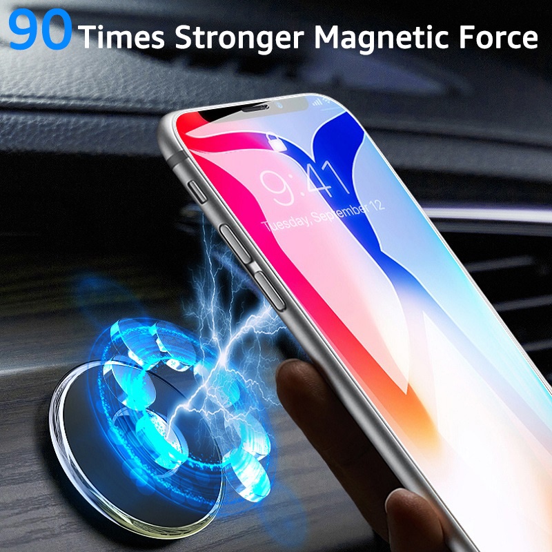 XIAOMI SAMSUNG Giá Đỡ Điện Thoại Có Nam Châm Hít Gắn Xe Hơi Tiện Dụng