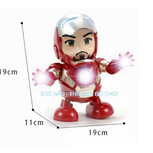 Iron Man Hero Đồ chơi Robot nhảy múa theo nhạc cực kỳ vui nhộn cho các bé