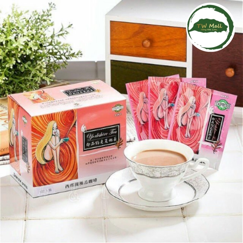 (Hộp 100 gói) Trà sữa Cô gái Đài Loan Barista Yorkshire - TW Mall