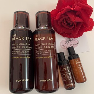 Bộ dưỡng da trà đen The Black Tea Skin Care Kit Tony Moly mini Set