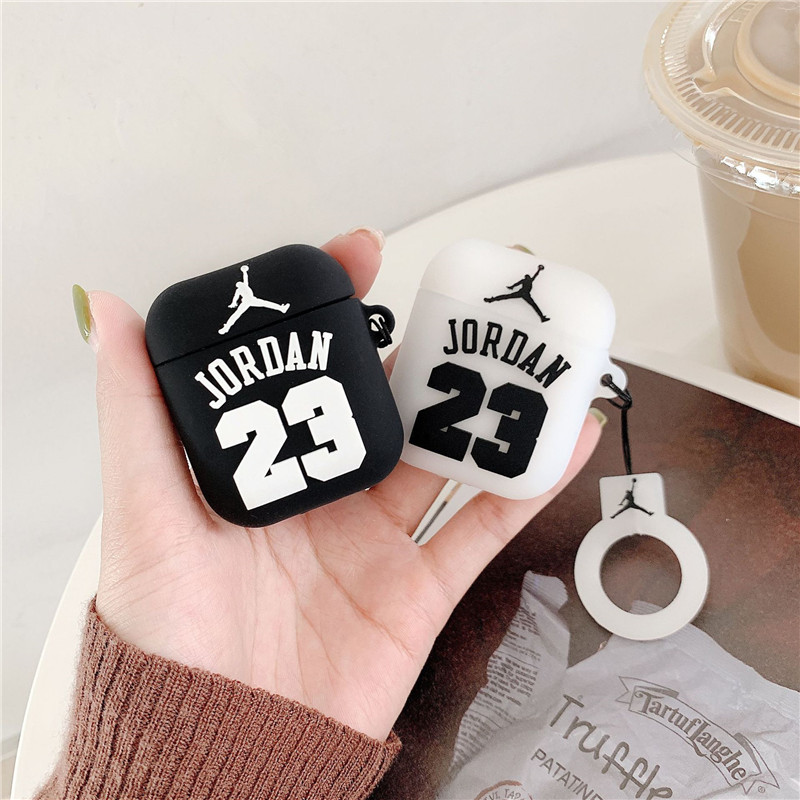 Vỏ đựng bảo vệ hộp sạc cho tai nghe Airpods 1 / 2 Pro Aj Jordan 23