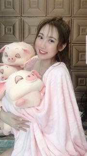 Bộ gối kèm chăn hình heo
