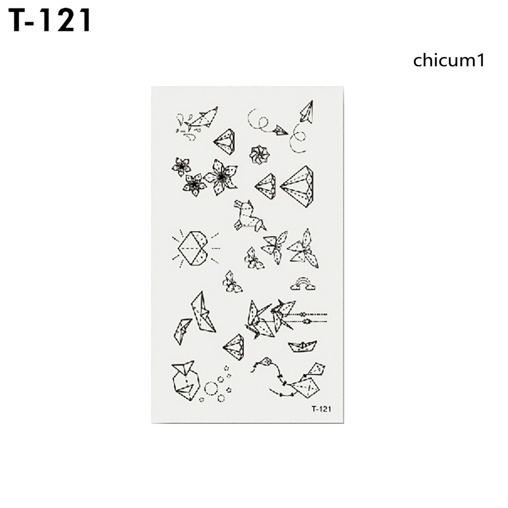 1 Tấm Hình Xăm Dán Tạm Thời Hình Bóng Đèn/Hoa Mận/Cá Voi Chống Thấm Nước