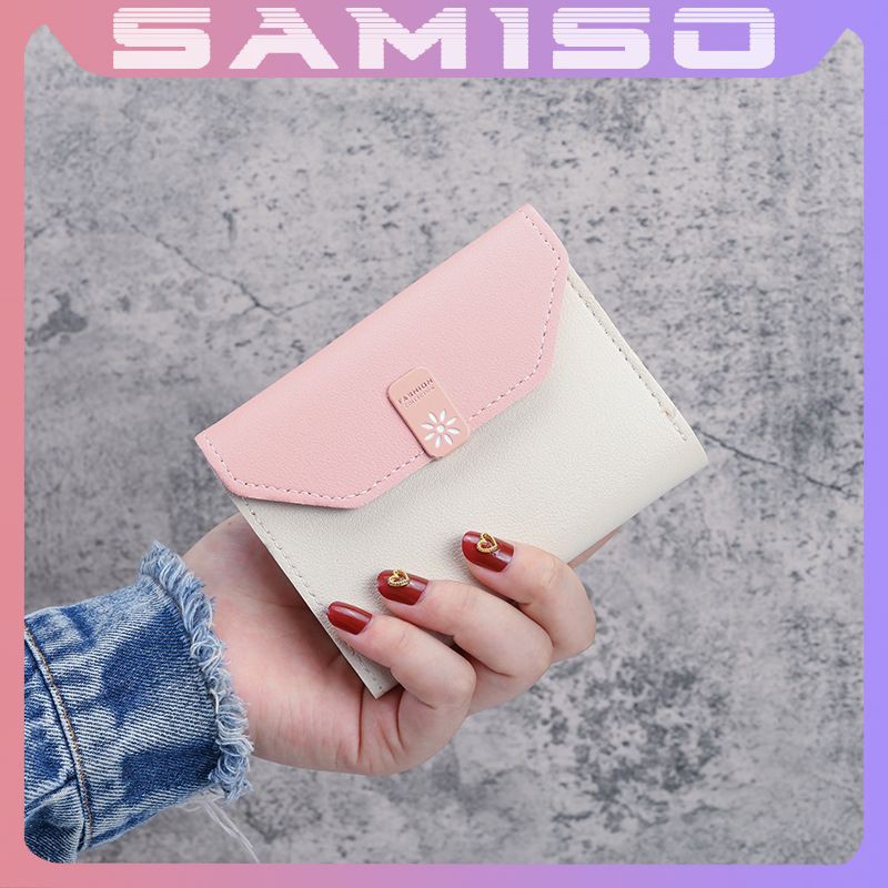 Ví nữ ngắn đẹp cầm tay mini nhỏ gọn bỏ túi nhiều ngăn dễ thương NG36 | BigBuy360 - bigbuy360.vn