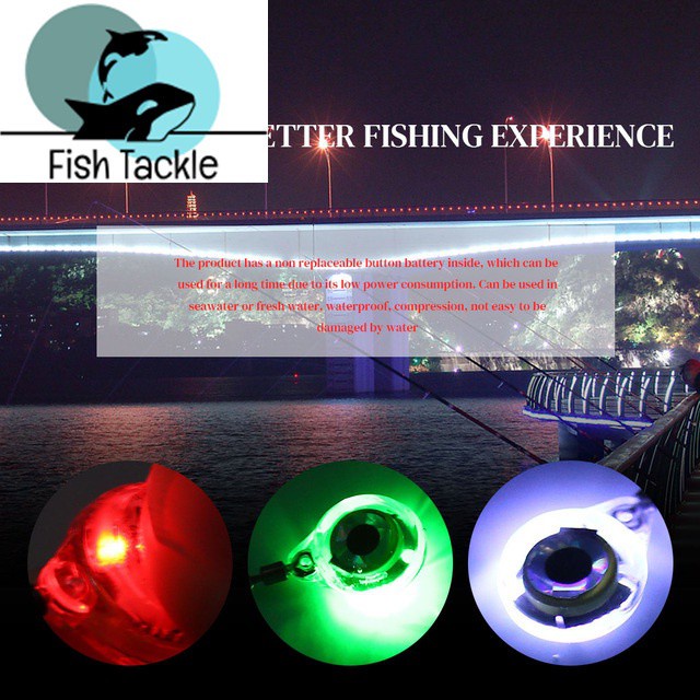 Mồi Câu Cá Giả Hình Mắt Mực Gắn Đèn LED Phát Sáng