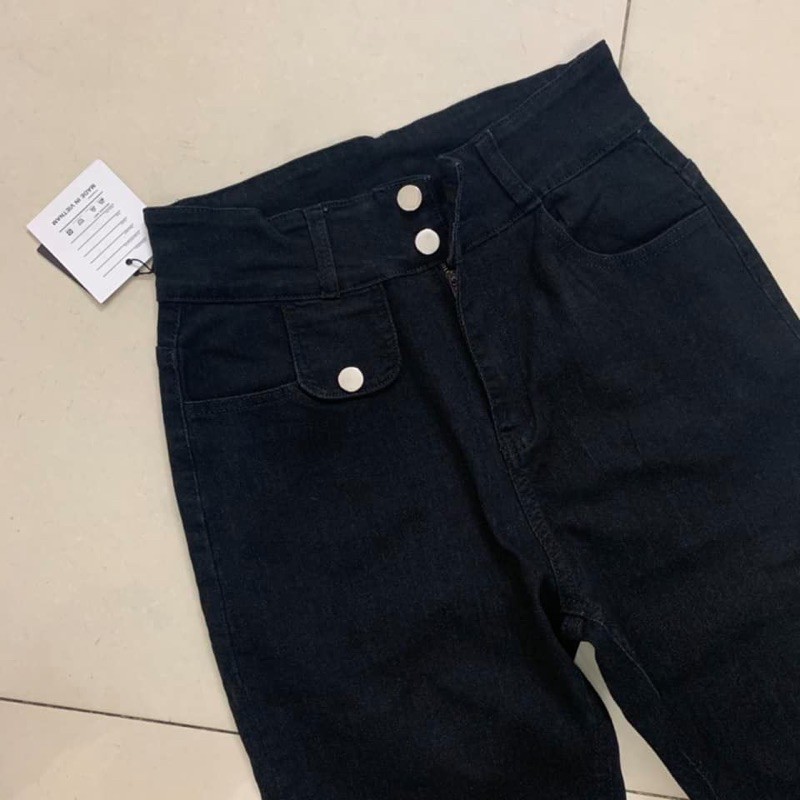 Quần baggy bigsize , quần jean baggy đen bigsize 61-87kg vải co giãn 4 chiều | BigBuy360 - bigbuy360.vn