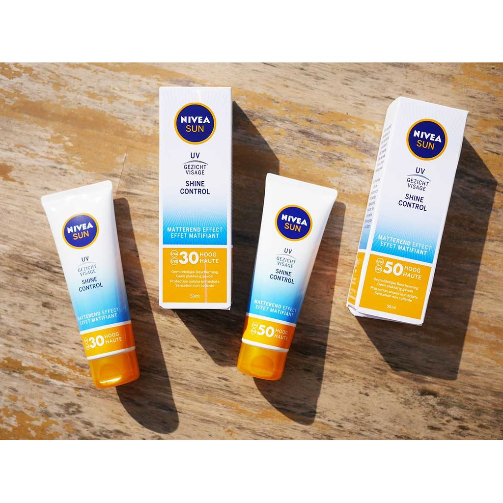 [ hàng auth ] Kem chống nắng Nivea Sun UV Face shine control SPF 50