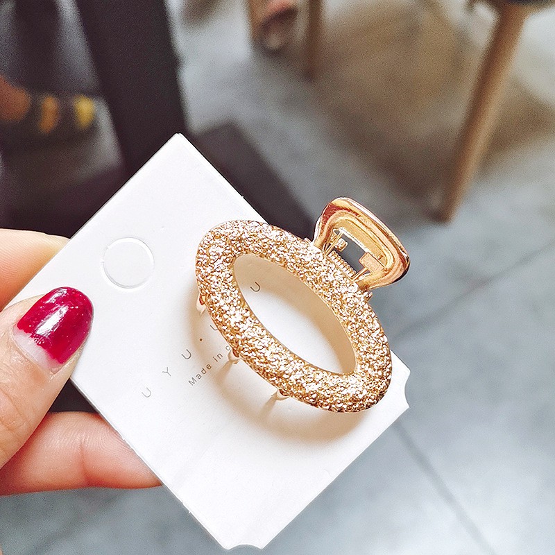 Kẹp tóc vân nổi vàng phong cách hàn quốc cho nữ