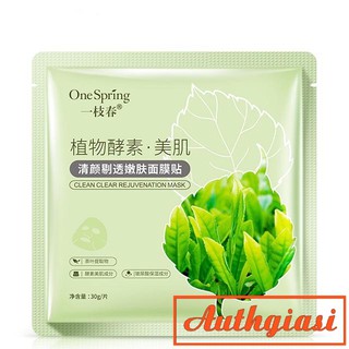 Mặt nạ se khít lỗ chân lông và giảm sưng viêm ONE SPRING Clean Clear Mask TRÀ XANH 30g