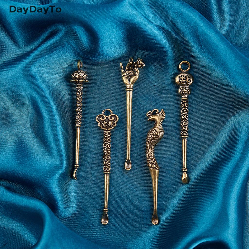 [Hàng mới về] Dụng cụ lấy ráy tai bằng đồng thau nhỏ gọn tiện lợi