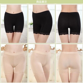 Quần mặc váy cotton lạnh pha ren mặc trong váy chất cotton phối ren đùi
