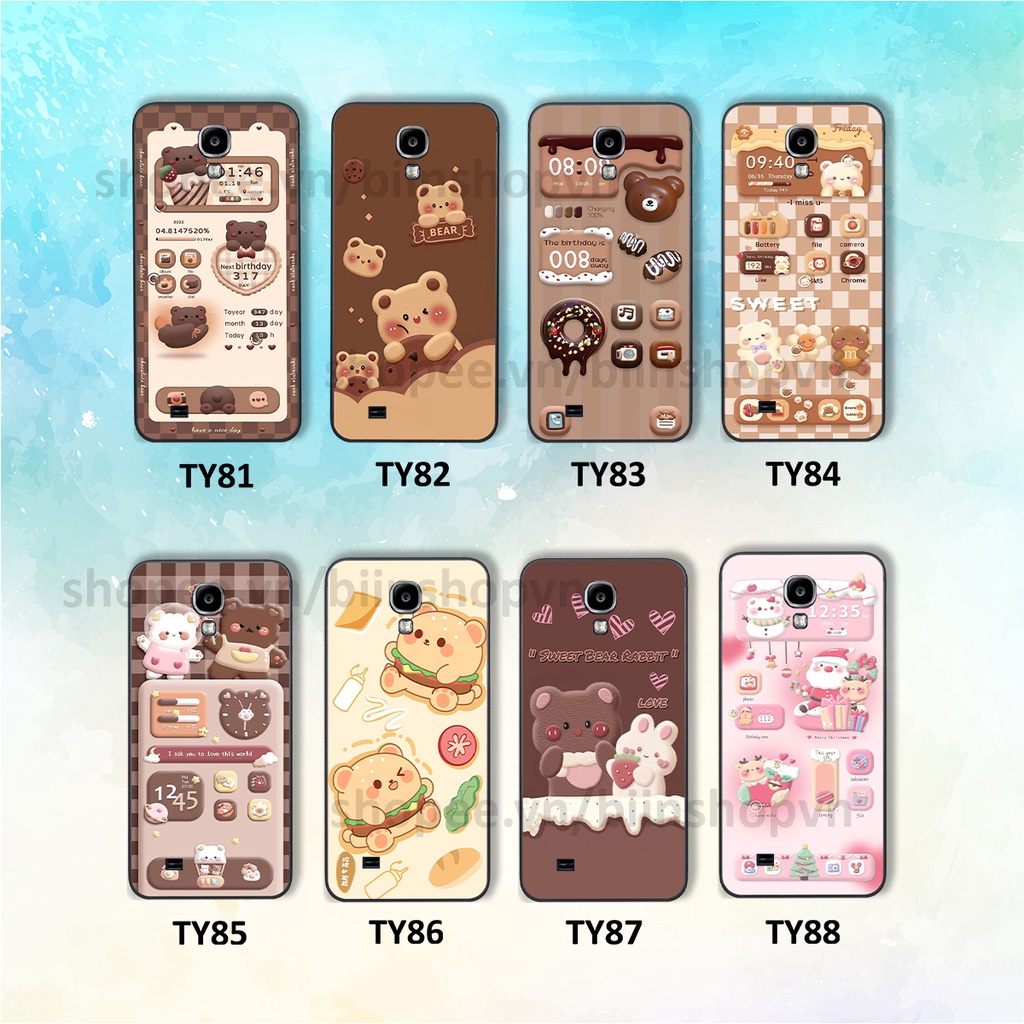 Ốp Samsung S4 / S5 in hình gấu chocolate kẹo ngọt siêu đẹp siêu xinh