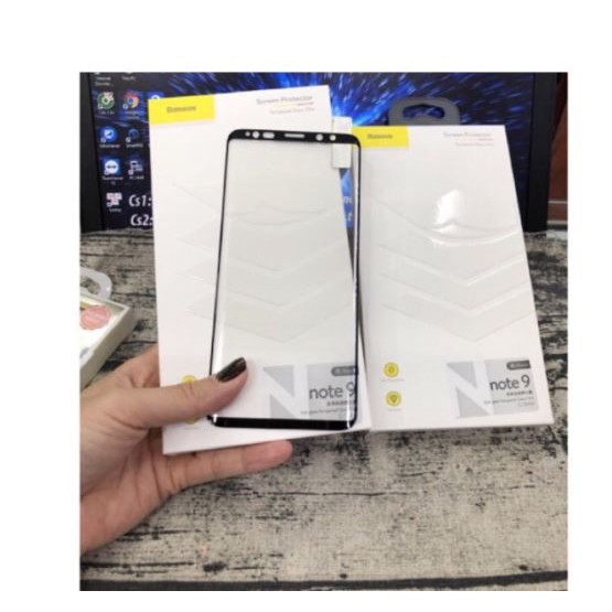 Kính cường lực 3D Baseus cho Samsung Galaxy Note 9 Chính hãng