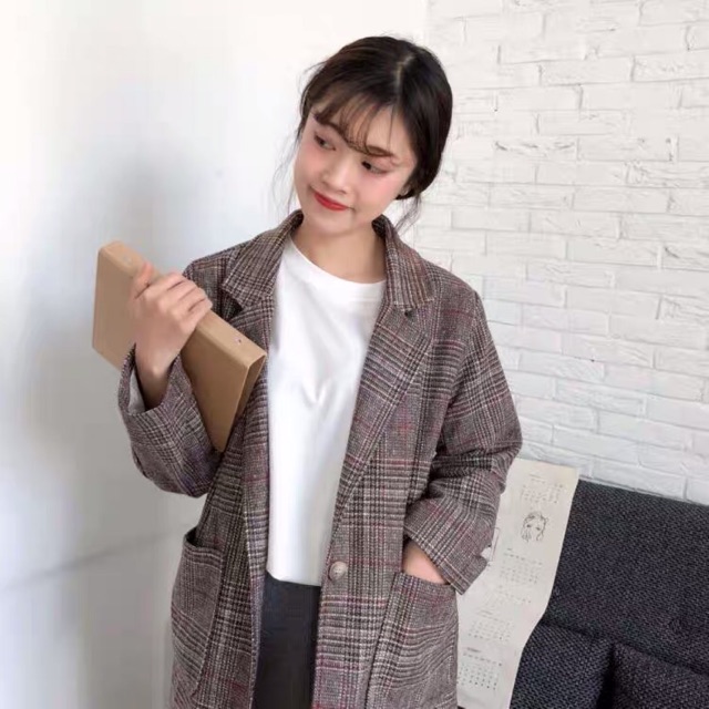 [ HÀNG SẴN ] Áo blazer kẻ sọc