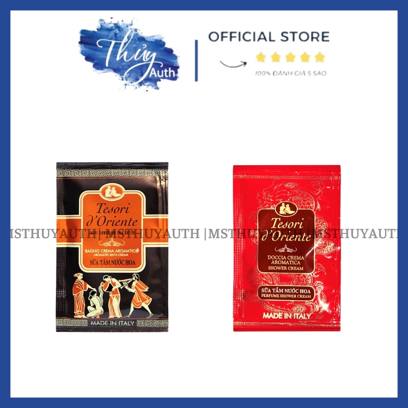 Combo 12 Gói Sữa tắm Nước Hoa Lưu Hương Tesori D'Oriente 7ml