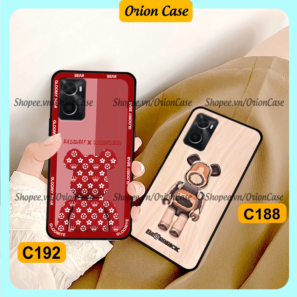 Ốp lưng Oppo A36 - A76 in hình bearbrick 3D thời trang, cá tính. ốp chống sốc, bền đẹp