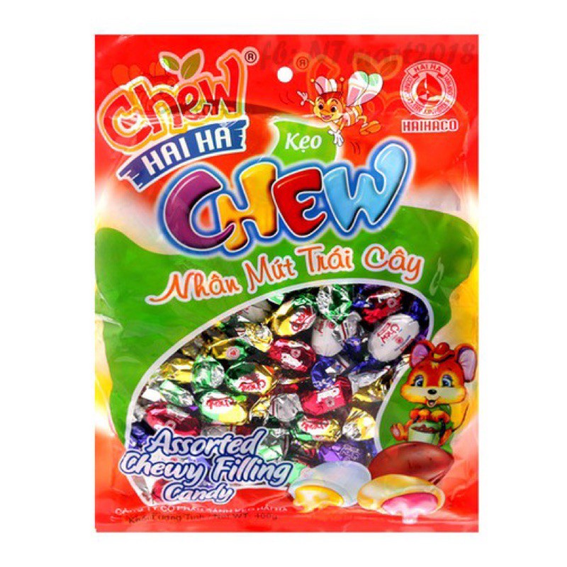 Kẹo Nhân Mứt Trái Cây Hải Hà Gói 350g Assorted Chewy Filling Candy