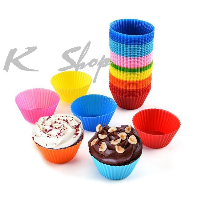 Khuôn Bánh Muffin Silicon Đường Kính 7cm