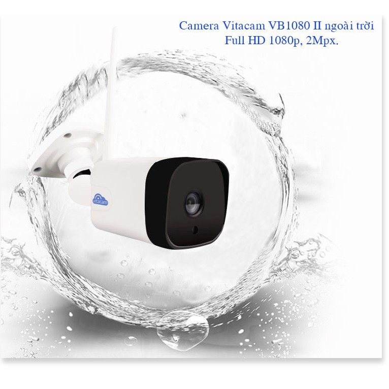 [HÀNG MỚI VỀ] Camera Vitacam 1080 II Camera wifi ngoài trời thông minh, Thiết kế sang trọng bằng vỏ nhôm cao cấp,  Full