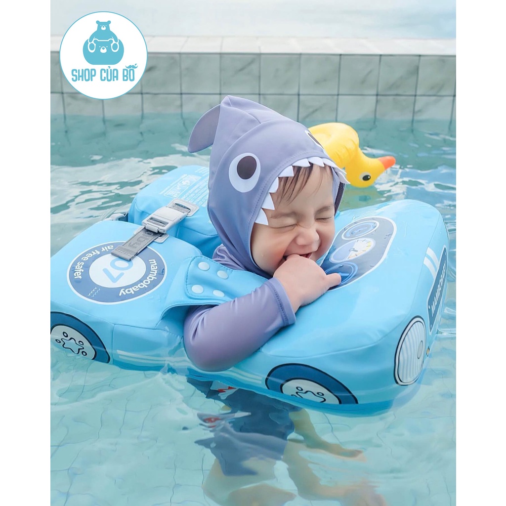 Phao bơi không bơm hơi Mambobaby mẫu mới hình Ô TÔ cho bé từ 8 - 36 tháng