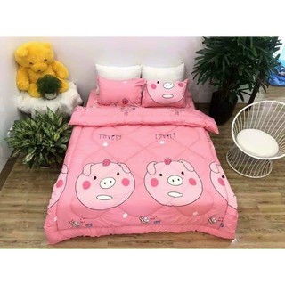 Bộ gra giường 3 món ( 1 gra + 2 vỏ gối nằm)