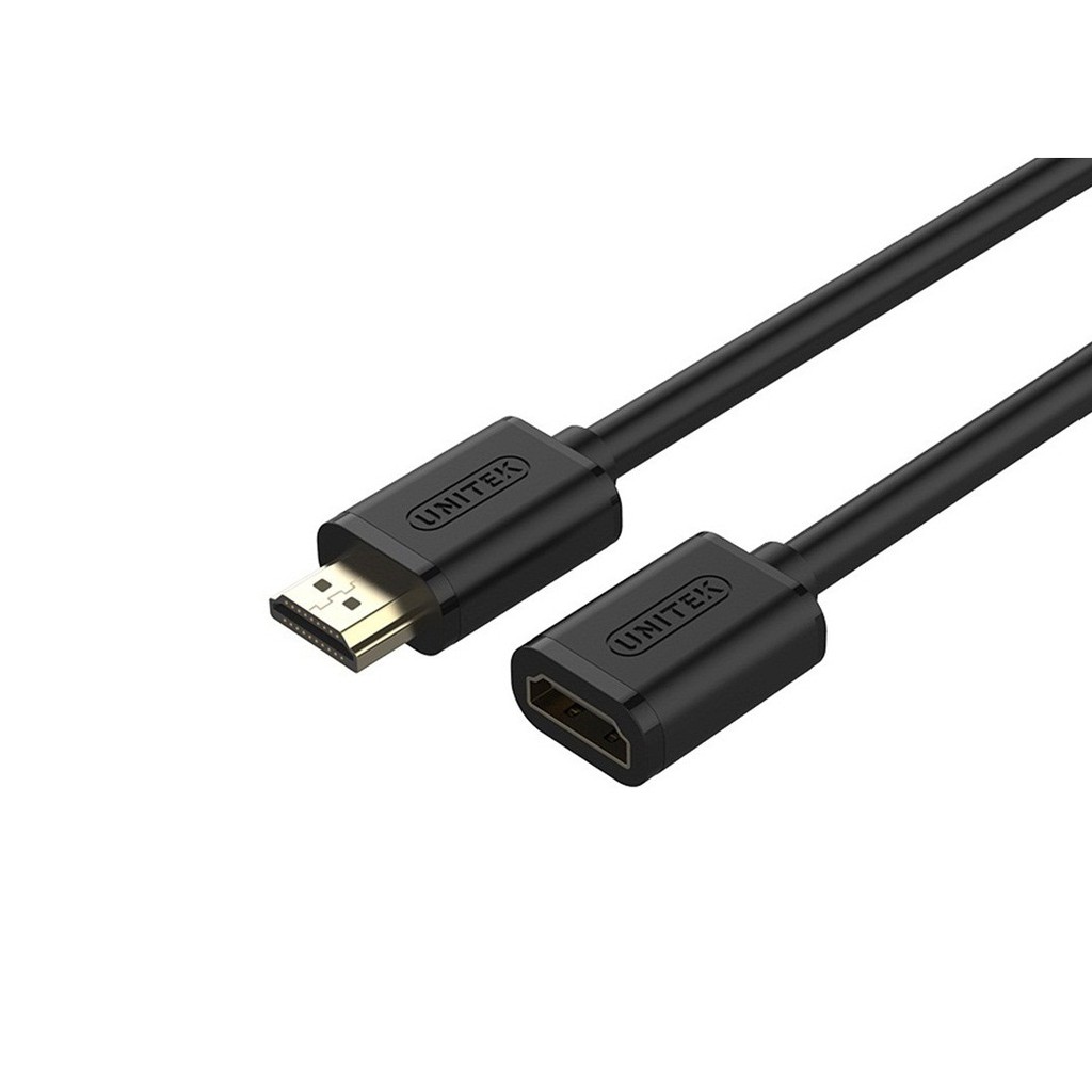 Cáp hdmi nối dài Unitek 1m YC 164K, 3m YC 166K đầu đực đầu cái độ phân giải 4K